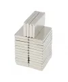 20×10×2 mm N35 Neodyum Mıknatıs – Köşeli, Nikel Kaplama (50’li Set)