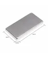 20×10×2 mm N35 Neodyum Mıknatıs – Köşeli, Nikel Kaplama (50’li Set)