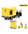 203747020 Dickie DHL Delivery Setfreewheel Delivery vehicle packaging statio