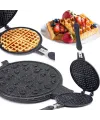 20cm Granit Döküm Waffle Tava Bakalit Sap
