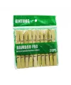 20pcs Ahşap Bambu Mandal