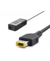 20V 4.5A 90W Laptop Adaptörü - Usb Tip Sarı Kare Uç - IBM Uyumlu - Siyah HD784