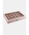 24 Bölmeli Cam Kapaklı Anfora Kumaş Sunum Tablosu 24*34 cm