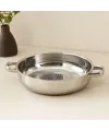 24 cm Kulplu Basık Metal Süzgeç