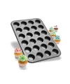 24 Gözlü Metal Muffin Kek Kalıbı Siyah