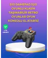 2.4 İnç Ekranlı 500 Oyunlu Taşınabilir Retro Oyun Konsolu, Şarjlı El Tipi Mini