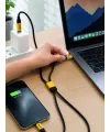 240w Çoklu Şarj Kablosu Type-c Lightning Micro Usb Örgü Kablo