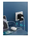 25w Evrensel Seyahat Adaptörü, Eu/us/uk/au Priz Dönüştürücü, 1x Usb, 2x Type-c Hızlı Şarj