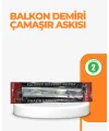 25x60 Cm Çamaşır Askılığı Kare Balkon Demiri İçin Dayanıklı Tasarım