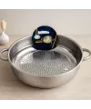 28 cm Kulplu Metal Süzgeç (Basık)