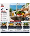 28cm Kulpsuz Paslanmaz Metal Sepet Süzgeç