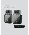 2in1 Kablosuz Yaka Mikrofonu İos Ve Android Uyumlu