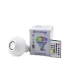2ın1-kumandalı Rgb Led Ampul - Bluetooth Hoparlör Müzik Çalar Led-7w - Hoparlör-3w