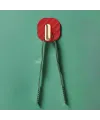 2li Yapışkanlı Retro Askılık Dolap Kapak Kulpu Kırmızı