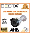 2MP 1080P 8 Kameralı Ahd Güvenlik Seti