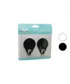 2pcs Cloud Askı Siyah - Beyaz Plastik Yapışkanlı Montaj
