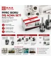 2PCS Pprc Boru Diş Açma Matkap Uç Aparat