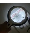 2x5x120mm   10 Ledli  Masaüstü Büyüteç