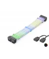 2X8 Pin Argb Pcie Gpu Güç Uzatma Kablosu Bükülebilir 2 Mm 108 Led Siyah ND2813B