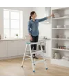 3+3 Çift Basamaklı Alüminyum Metal Merdiven