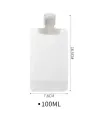 3 Adet 100ml Krem Şampuan Kabı Tekrar Kullanılabilir Set