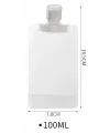 3 Adet 100ml Krem Şampuan Kabı Tekrar Kullanılabilir Set