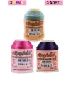 3 Adet Altınbaşak Oya ve Dantel İpi 20 gr - Royaleks - No: 005 - 432 - 357