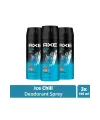 3 Adet Axe Ice Chill Erkek Deodorant Sprey 150 ml