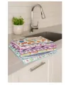 3 Adet Mikrofiber Kurutma Bulaşık Altlığı
