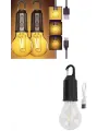 3 Farklı Mod Ledli Şarjlı Asma Kancalı Kamp Lambası Taşınabilir Ampul