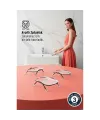 3 lü Ayaklı Sabunluk – Su Giderli, Şeffaf Tasarım, 12 x 9 cm, Tezgah Üstü Kullanım