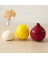 3lü Renkli Plastik Saklama Kutusu - Limon, Soğan, Sarımsak