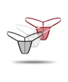 3lü Renkli Transparan Tül String Tanga TM0369