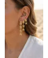 3 lü Set Gold Renk Deniz Yıldızı Model Küpe