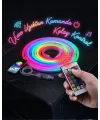 3 Metre Rgb Akıllı Neon Led Şerit Işık Telefon Ve Kumanda Kontrollü Ambiyans Aydınlatma