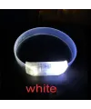 3 Modlu Pilli LED Işıklı Esnek Parti Bilekliği Beyaz