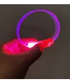 3 Modlu Pilli LED Işıklı Esnek Parti Bilekliği Pembe