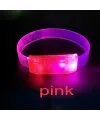 3 Modlu Pilli Led Işıklı Esnek Parti Bilekliği Pembe