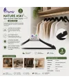3 Parça  Plastik Wody Metal Başlı Askı