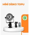 3 Renk 7 Mod Döner Disko Topu Işık