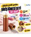 30 Adet İğneli Ahşap Kutulu Dikiş İğne Seti