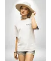 30 Ağustos Zafer Bayramı Atatürk Temalı Oversize Bisiklet Yaka T-shirt - Beyaz