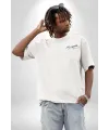 30 Ağustos Zafer Bayramı Ön Arka Baskılı Oversize Bisiklet Yaka T-shirt - Beyaz