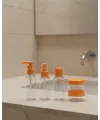 30 Ml 5’li Seyahat Şişesi Seti Çantalı Kozmetik Organizer