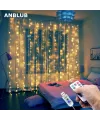 300 Ledli 10 Sarkıt Perde Led Işık-8 Fonksiyon, Uzaktan Kumandalı, 3x3 Metre
