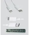 30w Type-c Lightning Hızlı Şarj Kablosu 1.2m İphone Uyumlu