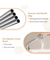 Ekstra Uzun Paslanmaz Çelik Pipet Seti – 3 Parça (Eğri + Düz + Fırça)