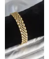 ietaks™ 316L Çelik 12 mm Kalınlıkta Gold Renkli Erkek Bileklik