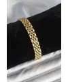 ietaks™ 316L Çelik 9 mm Kalınlıkta Gold Renkli Erkek Bileklik