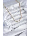 316L Çelik Gold Renk 60 cm Burgu Model Kadın Kolye